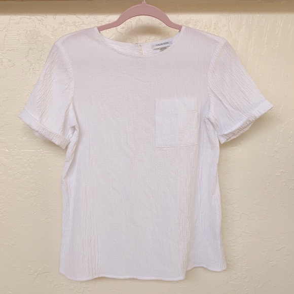 Calvin Klein Crinkle Top - Picture 2 of 8